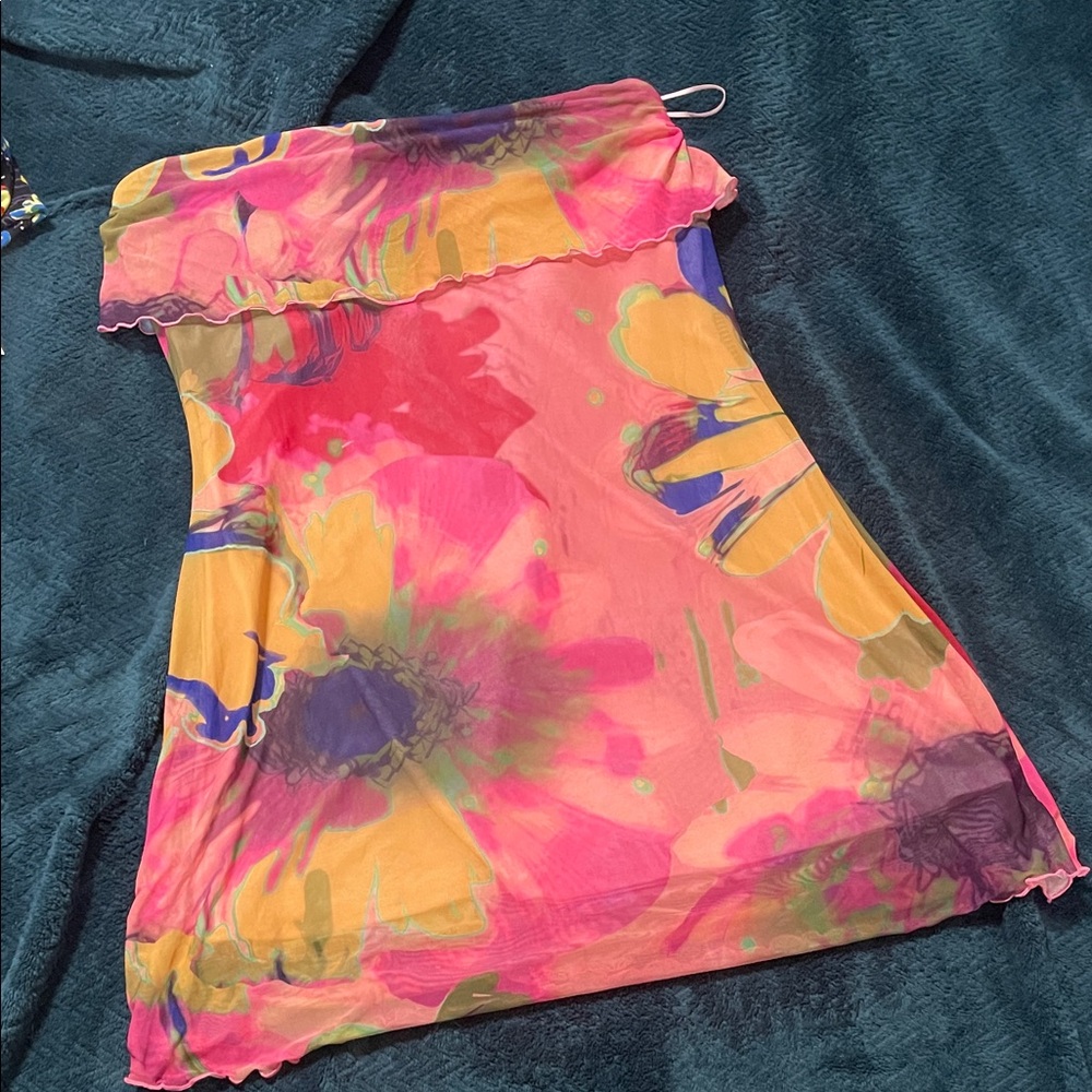NWT Steve Madden Pink and Yellow Dress